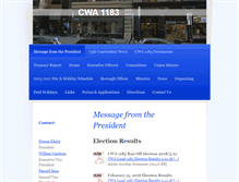 Tablet Screenshot of cwa1183.org